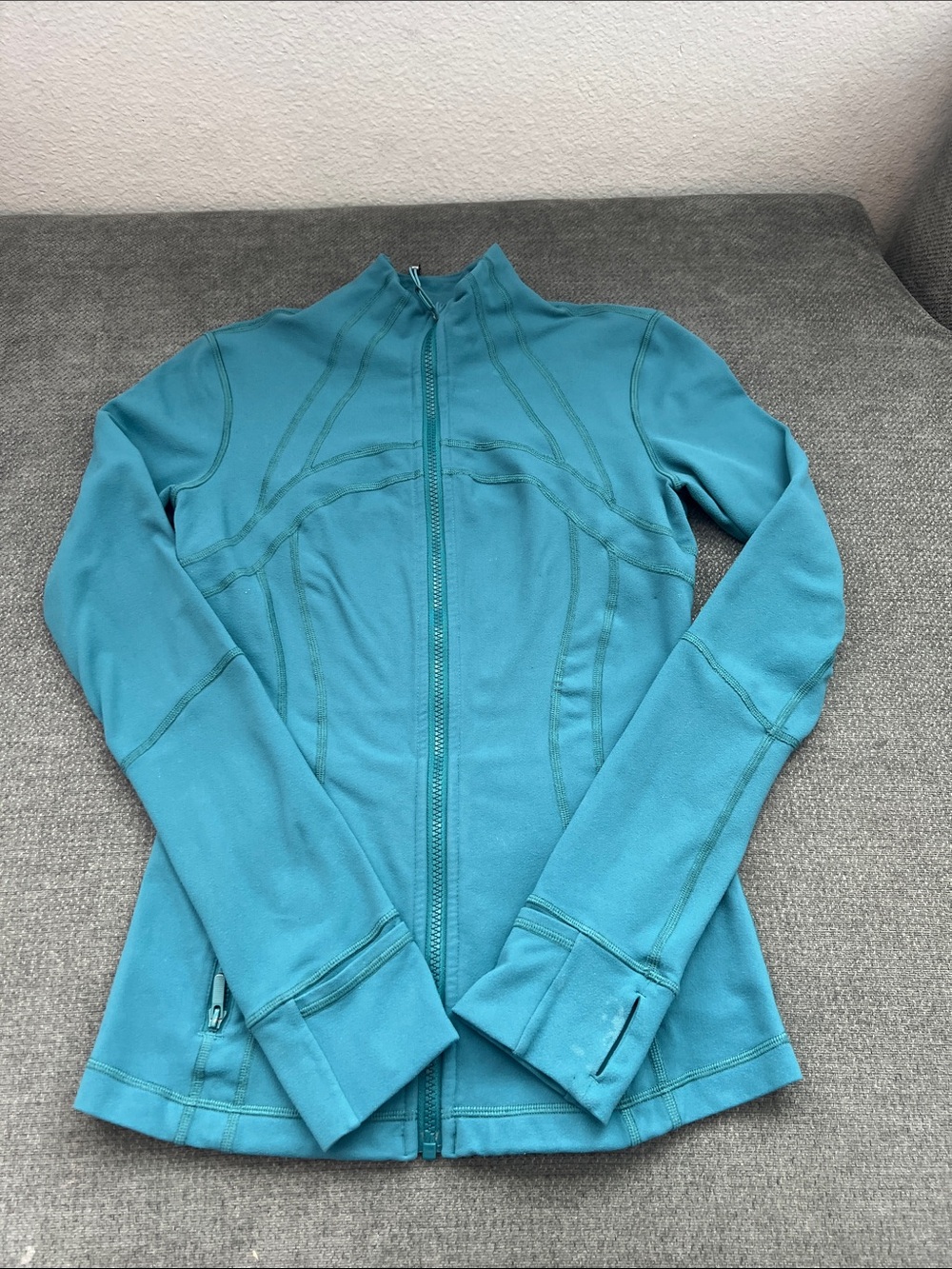 lululemon athletica Teal Full-Zip Bomber Jacket